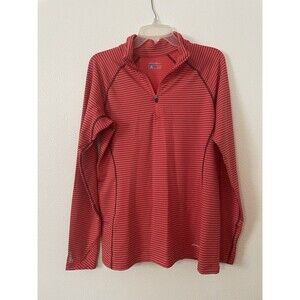 Eddie Bauer Pullover Orange 1/4 Zip Thumbhole Women’s Large